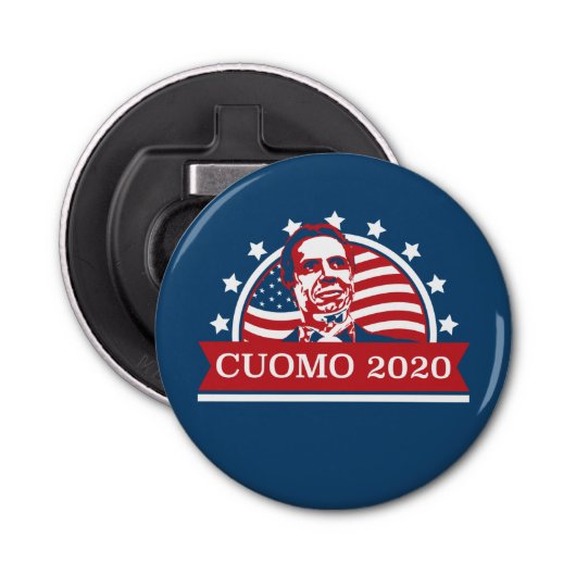 Cuomo 2020 | Stemming in President Button Flesopener (Voorkant)
