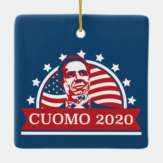 Cuomo 2020 | Stemming in President Keramisch Ornament (Achterkant)