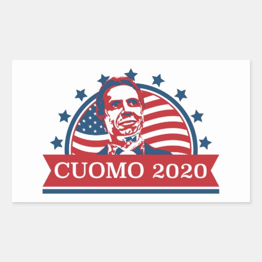 Cuomo 2020 | Stemming in President Rechthoekige Sticker (Voorkant)