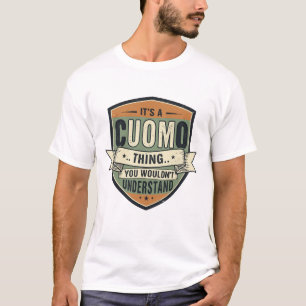 CUOMO familienaam  Shield T-shirt