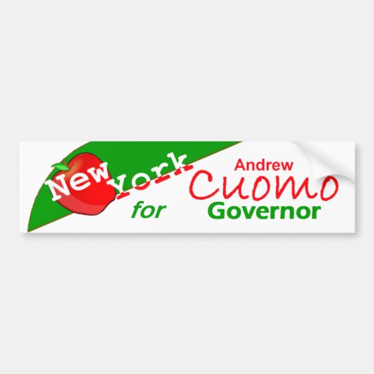 CUOMO Governor Bumpersticker (Voorkant)