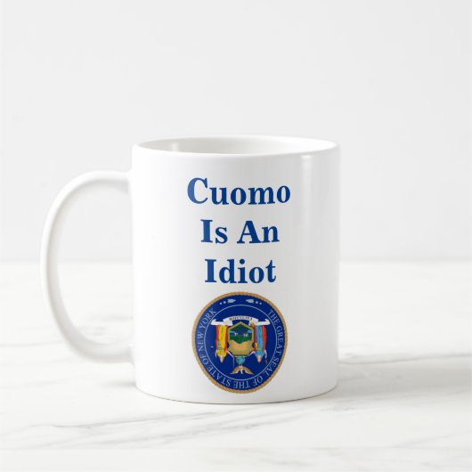 Cuomo is een Idiot Coffee-Mok Koffiemok (Links)