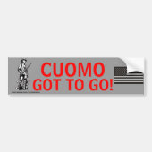 Cuomo moet gaan. bumpersticker (Voorkant)