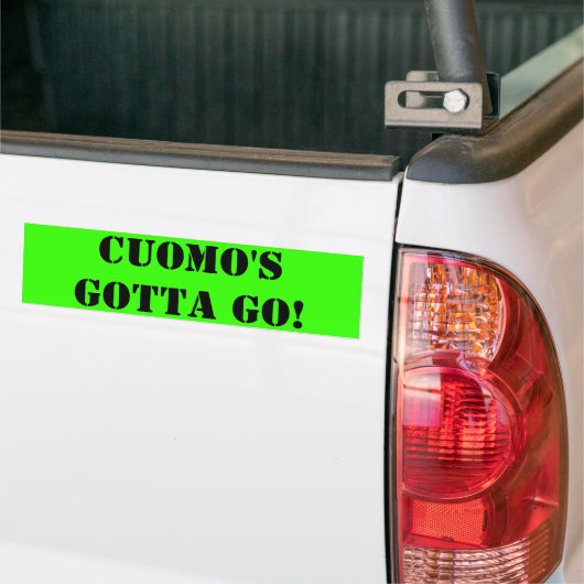 Cuomo moet gaan! bumpersticker (Op Truck)