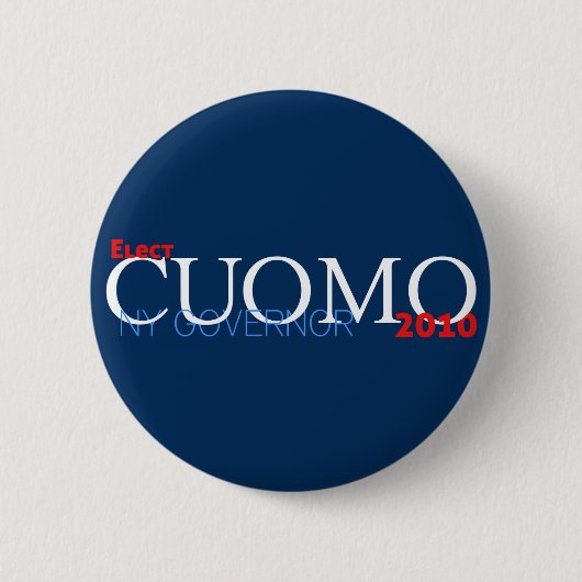 Cuomo voor gouverneur ronde button 5,7 cm (Voorkant)