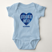 Cuore Mio Blauw Baby Bodysuit (Voorkant)