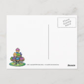 Cup Cake Rainbow Fairies Party Postcard Briefkaart (Achterkant)