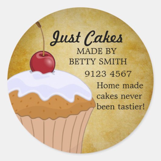 Cup Cake Sticker (Voorkant)