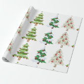 cup cake wrapping paper cadeaupapier (Uitgerold)
