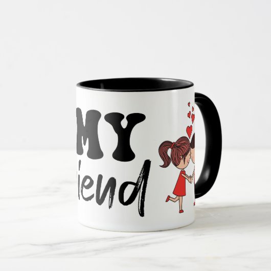 Cup Coffee Mug Valentine's Day Mok (Voorkant rechts)