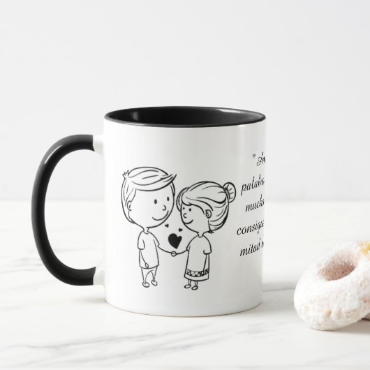 Cup Coffee Mug Valentine's Day Mok (Met donut)