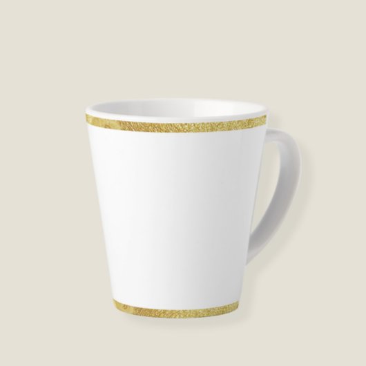 Cup for latte coffee with edges latte mok