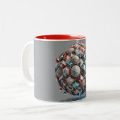 Cup Hoesje Design Special Tweekleurige Koffiemok (Voorkant links)
