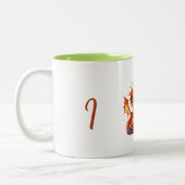 Cup - I Love U - Dragons Tweekleurige Koffiemok (Links)
