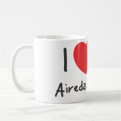 Cup Ik hou van mijn Airedale Terrier Koffiemok (Links)