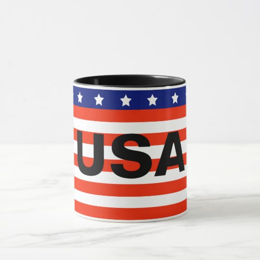 Cup met Amerikaanse vlag Mok (Midden)