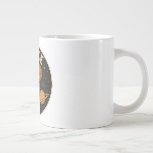 Cup met ruimte ontwerp grote koffiekop (Rechts)