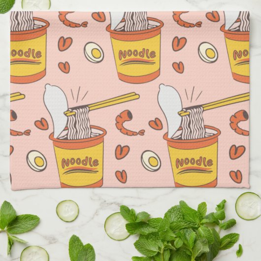 Cup Noodle Theedoek (Gevouwen)