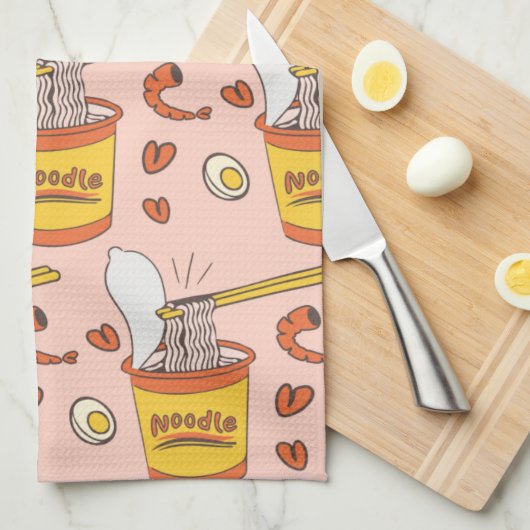 Cup Noodle Theedoek (Quarter Fold)