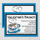 Cup 'o Love Valentijn Invitation Kaart (Voorkant / Achterkant)