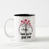 Cup of coffee, Florck Valentine's Day  Tweekleurige Koffiemok (Links)