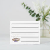 Cup of Coffee Recipe Card Briefkaart (Staand voorkant)