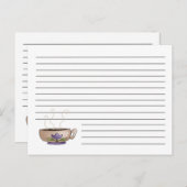 Cup of Coffee Recipe Card Briefkaart (Voorkant / Achterkant)