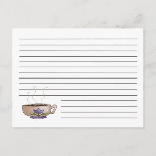 Cup of Coffee Recipe Card Briefkaart