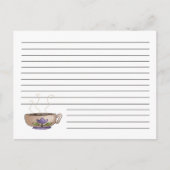 Cup of Coffee Recipe Card Briefkaart (Voorkant)