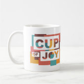 "Cup of Joy" Kleurenblok Kleur Koffie Mok (Links)