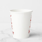Cup of LOVE with hearts. Papieren Bekers (Rechts)