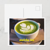 Cup of Matcha Tea Photo Briefkaart (Voorkant / Achterkant)