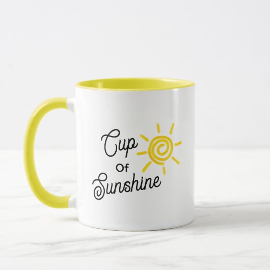 Cup of Sunshine Summer Vibe Modern Mindfulness Mok (Links)