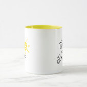 Cup of Sunshine Summer Vibe Modern Mindfulness Mok (Midden)