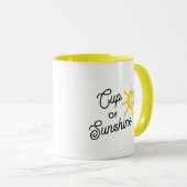 Cup of Sunshine Summer Vibe Modern Mindfulness Mok (Voorkant rechts)