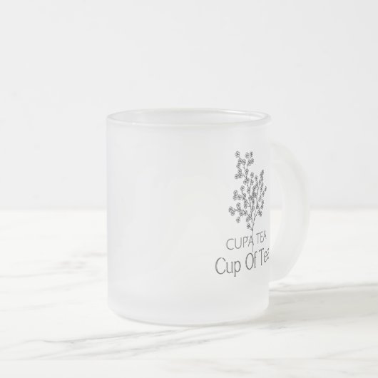 Cup of Tea Esthetische Kunst Mok (Voorkant rechts)