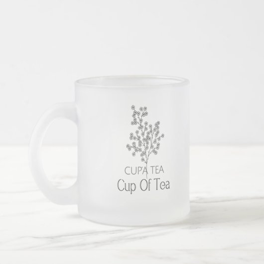 Cup of Tea Esthetische Kunst Mok (Links)
