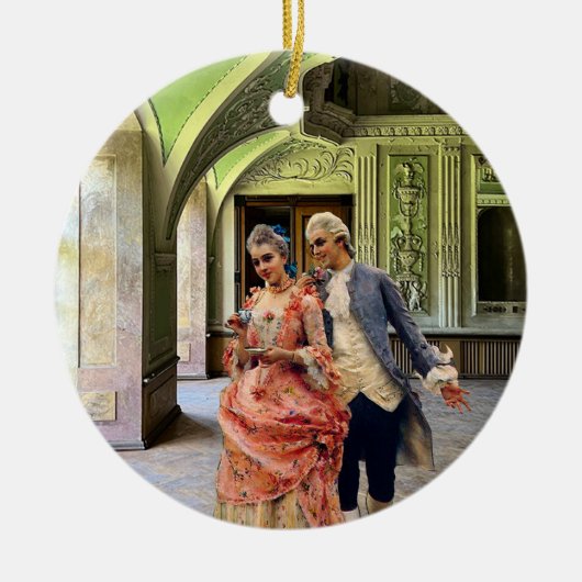 Cup of Tea Keramisch Ornament (Voorkant)