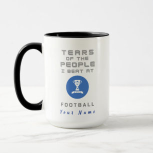 "Cup of Tears"Grappige aangepaste Mok voor Footbal