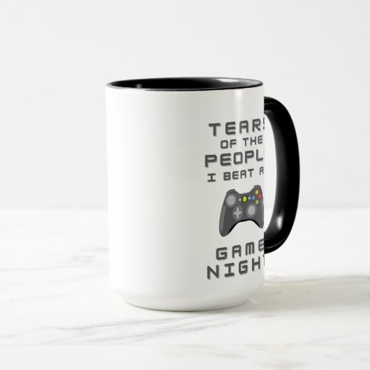 "Cup of Tears" Unieke Gamer Koffie Mok (Voorkant rechts)