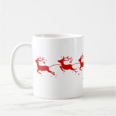 Cup Reindeers and Santa Claus Koffiemok (Links)