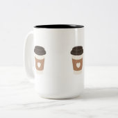 Cup Tweekleurige Koffiemok (Voorkant links)