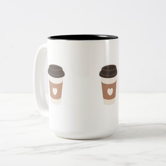 Cup Tweekleurige Koffiemok (Voorkant links)