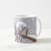 Cup - Winterscène met Cute Bird Koffiemok (Voorkant rechts)