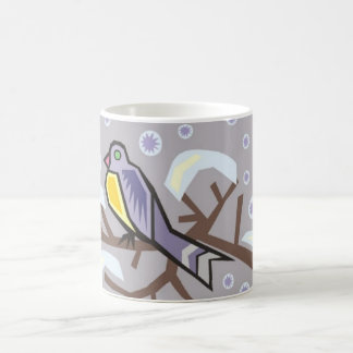 Cup - Winterscène met Cute Bird Koffiemok