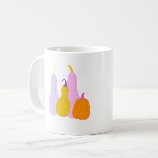 Cup with colorful pumpkins koffiemok (Voorkant links)