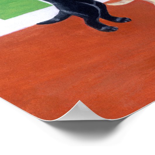 Cupboard Labrador Puppies Art Print (Hoek)