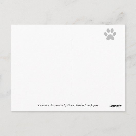 Cupboard Labrador-Puppies Briefkaart (Achterkant)