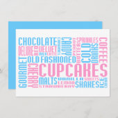 cupcak chitChat Kaart (Voorkant / Achterkant)