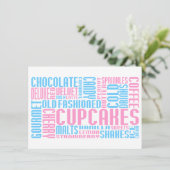 cupcak chitChat Kaart (Staand voorkant)